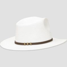 From Telluride to New York City, the Stetson Woodrow Hat is a dashing option that tops off any outfit with rugged style. The wool felt construction provides a firm fit that won't break down, while a Dri-Lex sweatband absorbs perspiration and keeps our face clear. White Fitted Fedora For Travel, Fitted White Fedora For Travel, Fitted White Travel Hat, Summer White Adjustable Hat Bands, Casual White Hat Bands With Uv Protection, Casual White Hat Bands With Upf 50+, Classic White Adjustable Hat Band, White Adjustable Fedora With Upf 50+, Adjustable White Fedora With Upf 50+