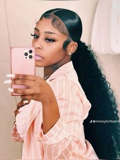 Ponytail Hairstyles For Black Women, Cute Ponytail Hairstyles, Slick Ponytail, Black Ponytail, Weave Ponytail Hairstyles, Weave Ponytail, Cute Ponytails, Black Ponytail Hairstyles