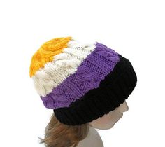 Binary Aesthetic, Pride Crafts, Pride Accessories, Pride Wear, Chunky Beanie, Baby Knitwear