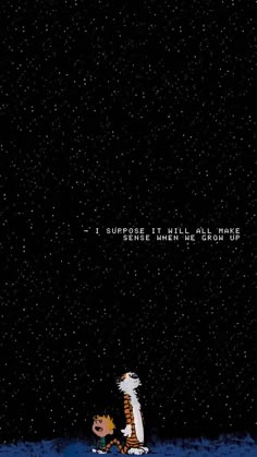 an image of a cartoon character in the dark with stars above him and text that reads, i surprise to the black hole