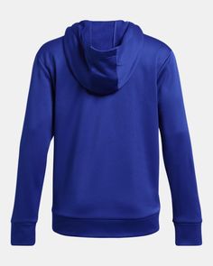 Armour Fleece® is light, breathable & stretchy for warmth that still lets you move|Soft inner layer traps heat to keep you warm & comfortable|Generous 3-piece hood with scuba collar & drawcord adjust|Front kangaroo pocket Under Armour Women, Kangaroo Pocket, 3 Piece, Kangaroo, Under Armour, Heat, Collar, Blue