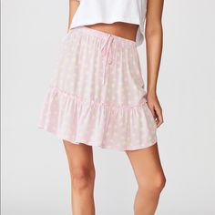 Says Mini Skirt But Was A Little Longer On Me. Super Comfortable And Great For Summer! Pink Flowy Mini Skirt Casual Style, Casual Tiered Mini Skirt For Daywear, Casual Short Skirt For Daywear, Pink Tiered Skirt For Daywear, Casual Mini Skirt With Elastic Waistband For Daywear, Casual Pink Skirt For Daywear, 90s Mini Skirt, Tiered Mini Skirt, Denim Jean Skirt