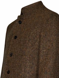 100% Wool Composition: Front Button Closure Stand Collar; Long Sleeves Side Patch Pockets, Chest Welt Pocket; Inner Buttoned Pocket With Sewn Label Double Back Vent Herringbone Pattern Colour: Light Brown 100% Wool; Lining: 63% Viscose, 37% Polyester Made In Italy Formal Wool Tweed Jacket With Button Cuffs, Brown Business Tweed Jacket With Button Closure, Brown Tweed Jacket With Buttons For Business, Brown Tweed Jacket For Business With Button Closure, Semi-formal Wool Tweed Jacket With Buttons, Brown Tweed Jacket With Button Closure For Office, Designer Office Tweed Jacket With Button Closure, Designer Tweed Jacket With Button Closure For Office, Elegant Brown Blazer With Button Cuffs