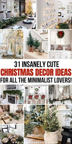 House Interior Christmas Decor, Simple Easy Christmas Decorations, Christmas Mantel Art, Modern Minimalist Holiday Decor, Entryways Decorated For Christmas, Simple Clean Christmas Decor, Alcove Christmas Decor, Neutral Minimalist Christmas Decor, Minimalist Holiday Decor Living Room