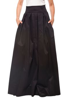 "Victorian Skirt, Plus Size Skirt, Black Maxi Skirt Pleated full maxi skirt made from 95% pure cotton. With its long flare cut, it'll fit any body type! Match it with crop tops, funny t-shirts, or boho blouses for a casual summer look or heels and a classy cocktail top for a special occasion. A different look every time! KEY FEATURES: - high waist - floor length - with pockets - custom size and plus size available at NO EXTRA CHARGE - just convo me or write your measurements at checkout 🌀 Mater Elegant Full-length Cotton Skirt, Full Length Solid Cotton Skirt, Full Length Solid Color Cotton Skirt, Full-length Solid Cotton Skirt, Cotton Gathered Maxi Skirt, Cotton Maxi Skirt With Gathered Detail, Chic Cotton Maxi Skirt, Relaxed Full-length Cotton Maxi Skirt, Black Voluminous Cotton Maxi Skirt