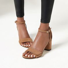 Saona Sandals – Ultra Seller Shoes Heels Patterns, Womens Sandals Summer, Pu Heels, Peep Toe Sandals, Sandals Brands, Round Toe Heels, Brown Sandals, Sandal Fashion, Block Heels Sandal