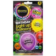 balloons with happy birthday sayings on them in the package for $ 5 99 at bloom's