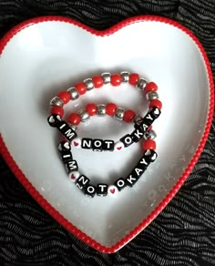 🥀🖤Are you Not Okay (I Promise)?🖤🥀 Let's be Best Emo Friends! My Chemical Romance is one of my favorite bands of all time so I made some friendship bracelets to spread the love!  Choose from one of our premade bracelets or request a custom one of your own! Mcr Bracelet Pattern, Emo Friendship Bracelets, Emo Bracelets, Emo Friends, Emo Party, Emo Night, Star Accessories