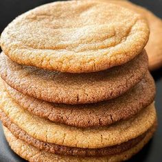 several cookies stacked on top of each other