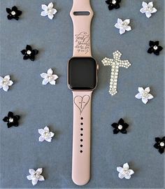 *Your engraved Apple Watch Band is handmade and therefore unique and one of a kind! *Color in photos: Pink Sand *Watch Size: Compatible with 38mm, 40mm, 42mm, 44mm watch sizes. *Watch Band Lengths: 38/40mm - Small/Medium fits wrist circumference 5.1-7.1 inches (130-180 mm) - Medium/Large fits wrist circumference 5.9-7.9 inches (150-200 mm) 42/44mm - Small/Medium fits wrist circumference 5.5-7.3 inches (140-185 mm) - Medium/Large fits wrist circumference 6.3-8.3 inches (160-210 mm) *Watch Band Ma Custom Handmade Apple Watch Band As Gift, Personalized Pink Watch Accessories For Gift, Personalized Pink Watch Accessories Gift, Personalized Pink Apple Watch Band As Gift, Personalized Pink Apple Watch Band For Gift, Modern Pink Apple Watch Band For Gift, Modern Pink Bracelet Strap Watch Bands, Elegant Pink Bracelet Strap Apple Watch Band, Adjustable Pink Apple Watch Band For Everyday Use