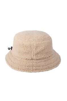 This Teddy Bucket Hat will spark smiles wherever you go. It's really a great option for even the coldest days - warm teddy material combined with polar fleece lining keeps the cold away. The main material is made from 100% recycled polyester which goes in line with our commitment to reducing our environmental impact. The hat fits comfortably and securely on your head thanks to the adjustable elastic cord at back. Cord under the chin keeps your hat on even in the wildest adventures. One size fits Outdoor Beanie With Faux Fur Lining, Cozy Beige Hat For Outdoor, Cozy Adjustable Hat With Fleece Lining, Outdoor Brimmed Hats With Plush Lining, Reversible Winter Hats For Outdoor, Winter Reversible Hats For Outdoor, Winter Bucket Hat For Outdoor Activities, Winter Outdoor Reversible Hats, Winter Bucket Hat With Fleece Lining