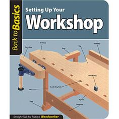 an image of a wooden workbench with instructions on how to build the bench