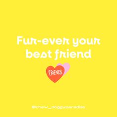 a yellow background with the words, fun - even your best friend and a red heart