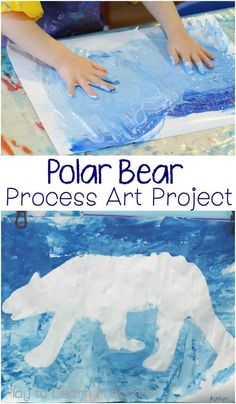 Polar Bear Crafts For Kids Polar Bear Craft, Polar Bear Art, Preschool Art Projects, Art Project For Kids, Penguins And Polar Bears, Project For Kids