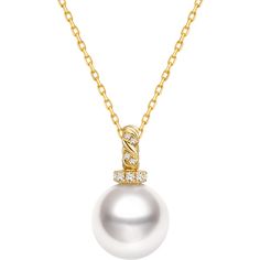 Add a Touch of Luxury to Your Wardrobe with the Links Collection South Sea Pearl 18K Yellow Gold Necklace 18K solid yellow gold South Sea saltwater cultured pearl Size: 10.0-11.0mm, 1pc Weight of diamonds: 9 diamonds, around 0.048 carats in total Chain length: 41.5cm + 3cm (adjustable) Handpicked of every pearl, only the top 1% of pearls are selected Handcrafted Lifetime warranty South Sea Pearl Necklace, Yellow Gold Necklace, Sea Pearl, South Seas, South Sea Pearls, Yellow Gold Pendants, Pearl Size, Solid Yellow, Chain Lengths