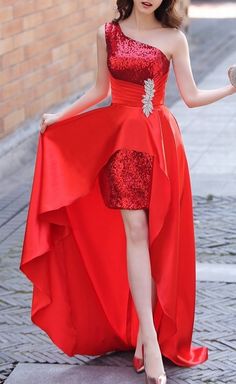 Red Homecoming Dresses, Red Cocktail Dress, Red Prom, Sequin Cocktail Dress, Popular Dresses, Red Sequin, Cocktail Party Dress, Red Prom Dress, Evening Party Dress