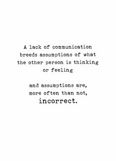 an image of a quote about communication and its effects on the subject's life