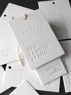 hang tags Hang Tags Ideas, Clothing Hang Tags, Price Tag Design, Custom Hang Tags, Clothing Brand Logos