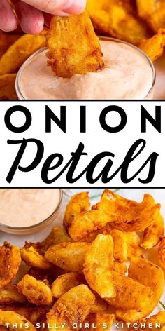 onion petals Copycat Outback, Blooming Onion Recipes, Onion Petals, Restaurant Appetizers, Bloomin Onion, Blooming Onion, Onion Sauce, Onion Recipes