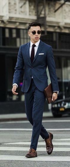 Dark Blue Suit Men, Navy Suit Outfit Men, Navy Blue Suit Men, Mens Navy Suit, Gents Suits, Dark Blue Suit, Men's Business Outfits, Blue Suit Men, Slim Fit Suit Men