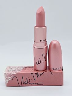 MAC Nicki Minaj The Pinkprint Creme Lipstick for sale online | eBay Lip Stick Pink, Pink Brown Lipstick, Cute Pink Lipstick, Baby Pink Lipstick, Nicki Minaj Mac Lipstick, Nyx Lipstick, Flavored Lip Gloss, Creme Lipstick, Nicki Minaj