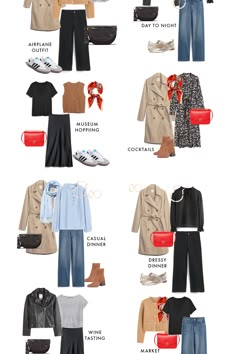 Fall Travel Outfits For Europe, Paris Travel Capsule Wardrobe, Traveler Capsule Wardrobe, Travel Color Palette Capsule Wardrobe, Casual European Fall Outfits, Minimalist Travel Wardrobe Fall, Wardrobe For European Travel, Travel Capsule Wardrobe Italy, Travel Capsule Wardrobe Autumn Europe