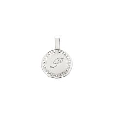 From our P.S. Collection, the P.S. Small Round Necklace is delicate frame of milgrain detail, with space for three custom engraved letters, like a cherished set of initials. Engraving is complimentary in your choice of font. Available with our suggested 18K Oval Link Chain or as a solo charm to curate into your everyday neck story. 18K Yellow Gold Charm 18K Yellow Gold Oval Link Chain Pendant Length: 10mm Chain length: 16" Luxury Silver Necklace With Hallmarks, Luxury White Gold Necklace With Hallmarks, Luxury Monogram Silver Necklace, Luxury Silver Monogram Necklace, Elegant White Gold Jewelry With Engraving Option, Classic Monogram White Gold Necklace, Luxury Silver Initials Necklace, Luxury Silver Monogram Jewelry, Luxury Silver Necklaces With Initials