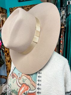 This hat is definitely needed for the closet! very cute pinch front felt. Stiff not flimsy. Small- fits up to 6-7/8 Medium- fits up to 7-1/8 Large- fits up to 7-3/8 Hot Mess, Felt Hat, The Closet, Chic Design, Felt, Hats, Closet