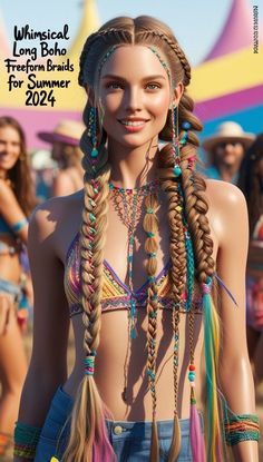 Braids Long, 2017 Hair Trends, Braid Inspiration, Extra Long Hair, Sleek Bob, Summer Gathering