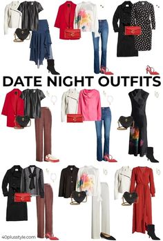 Outfit For Night Out, Classy Date Night Outfit, Clothes Capsule, Clothes Capsule Wardrobe, Accessories Guide, Closet Diy