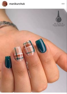 November Nail Designs, Plaid Nail Designs, Matte Nail Art, November Nails, Plaid Nails, Pretty Nail Designs, Striped Nails