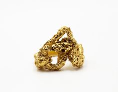 Sculptural ring from AW21-22 collection. available sizes : 56/7/8/9/10 Available in gold plated brass and sterling silver. Each piece is handmade and made to order and it may take up to 2-3 weeks for it to ship. If you need it sooner email us and we'll do our best . Matte Gold Brass Rings For Gift, Matte Gold Brass Rings As Gifts, Gold-tone Brass Rings For Gifts, Gold Brass Ring Jewelry, Matte Gold 14k Rings For Gifts, Matte Gold 14k Gold Rings For Gift, Heirloom Gold Midi Promise Rings, Gold Brass Ring, Gold Recycled Gold Ring Jewelry