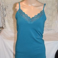 Here Is A Blue Tank Top From Express In Women's Size Medium. It Is New With Tags Still On And In Perfect Condition. Blue Stretch Cotton Camisole, Stretch Cotton Blue Camisole, Blue Stretch Camisole, 2000s Clothes, Shorts Outfits Women, Shorts Outfits, Black Camis, Lace Camisole, Blue Tank Top