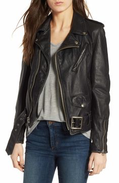 Boyfriend Leather Jacket, Main, color, BLACK Boyfriend Leather Jacket, Nyc Boyfriend, Top Online Shopping Sites, Leather Jackets Online, Black Leather Biker Jacket, Boys Fits, Cropped Leather Jacket, Men's Leather Jacket, Faux Leather Moto Jacket