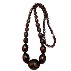 Beautiful Art Deco Faceted Cherry Bakelite Graduated Faceted Beaded Necklace (A4781) Size: 29" long Condition: Very good vintage Era: Circa 1930s Signed: None Details: Loopover necklace with beautiful beads. It has 2 knotted areas at the back. Please look at all the photos, as they are part of the description. I try my best to point out any flaws. Also please remember this is a preloved piece and may show signs of light wear, marks, scratches, etc. I will be posting a lot more jewelry, Keep chec Vintage Costume Jewelry, Remember This, Vintage Costumes, Costume Jewelry, Favorite Jewelry, Jewelry Pieces, Beautiful Art, Necklace Etsy, Beauty Book