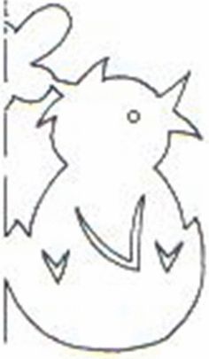 a drawing of an animal with horns on it's head and tail, in the shape