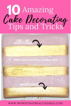 cake decorating tips and tricks