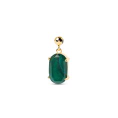 Carry a positive reminder to embrace change when you wear this oval-shaped green malachite charm from PDPAOLA™ at Zales. Created in sterling silver with 18K gold plate The 10.0 x 6.0mm oval-shaped malachite catches the eye with its dark and lush green color. Malachite is thought to bring energy and focus to new change and provide you with strength to step out of your comfort zone. Stays in place on your charm bracelet or necklace with a silicone-lined center Add this sliding bead charm to your P Malachite Bracelet, Out Of Your Comfort Zone, Green Malachite, Embrace Change, Lush Green, Comfort Zone, Cable Chain, Bead Charms, Green Color