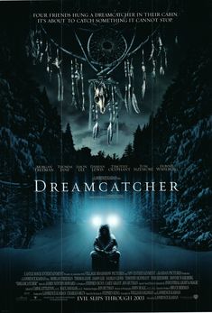 the movie poster for dream catcher with an image of a person sitting on a motorcycle