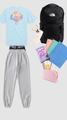 School outfit inspo Wednesday Outfit, Comfy School Outfits, Sunny Hostin, School Pants, Outfits For School, Outfit Layout, Casual Preppy Outfits, Outfit Collage, Chill Outfits