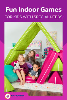 This image contains: A fun indoor fort with kids inside Sensory Resources, Games Activities For Kids, Parenting Win, Early Childhood Learning, Fun Indoor Activities, Indoor Games For Kids, Parenting Goals, Gross Motor Activities