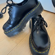 In Great Condition, Only Worn A Couple Of Times Best For A Women’s 7/7.5 Platform Doc Martens, Doc Martin, Dr Martens Black, Dr Martens Shoes, Black Platform, Martens Shoes, Doc Martens, Shoes Black, Christmas List