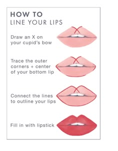 How To Lip Contour, Natural Makeup With Red Lips, Red Lips Makeup Look, Makeup Order, Makeup Artist Tips, Lip Makeup Tutorial, Makeup Help