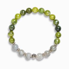 Handcrafted on a tension tested stretch cord with authentic Jade, Labradorite, and Sandalwood gemstones. Crystal Healer, Jade Bracelet, Ancient China, Jade Stone, Positive Thinking, Bead Work, Gemstone Beads, Labradorite, Pearl Necklace