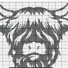 a cross stitch pattern with the image of jesus's face in black and white