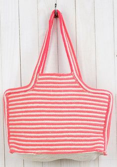 Show your true stripes with our gorgeous handwoven cotton tote bag. With double strap handles and a large carryall size. The perfect accessory for beach days or running errands! FINAL SALE Double strap handles Handwoven Dimensions: 16" x 12.5"Style: FF-360-5870 Casual Striped Rectangular Straw Bag, Casual Striped Woven Bag, Casual Bags With Striped Lining For Vacation, Striped Tote Bag For Summer, Striped Tote Bag For Vacation, Striped Rectangular Shoulder Bag For The Beach, Casual Summer Shoulder Bag With Striped Lining, Summer Striped Rectangular Bags, Casual Vacation Bags With Striped Lining