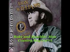 the cd cover for don williams's album, rake and robinin man country july 1971