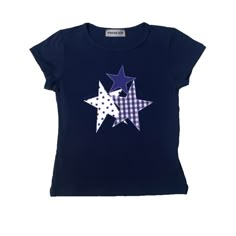 Details:screen printed tee with triple star patchwork effect and RomanticBlue logo also available in our baby tee fit Size up or down for a looser or tighter fitMaterial and Composition95% cotton 5% Spandex Please allow 1 week for your order to ship as each item is made to order! Size chart: Cap Sleeves Small Medium Large XL Chest (pit to pit) 15" 16” 17” 18” Length 19” 20” 21” 22” Care:Machine wash cold inside out Patchwork On Clothes, Patchwork Baby Tee, Baby Tee Ideas, Patchwork Tshirt, Patchwork Hoodies, Small Business Clothing, Patchwork T Shirt, Star Patchwork, Patchwork Tee