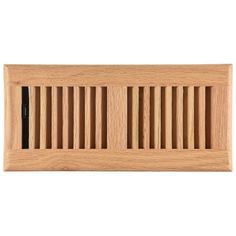 a wooden vent cover on a white background