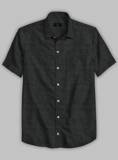 The Filafil Poplene Black Shirt is an investment piece that can cross over from season to season, year to year, and city to city.   Engineered from pure cotton, the fil-a-fil poplene shirt in black is a versatile piece that can be called upon for any occasion.   The Fil-a-fil or End-to-End fabric is woven with a white and different colored thread, to offer an irregular effect, the result is a fabric that from a distance, appears plain-colored but up close, features distinct contrast coloring.   Wear it as part of a tailored look or wear with trousers and brogues for a smart take on off-duty look.  Made according to your measurements for the special you.  Pamper yourself, get this shirt made exclusively for you now! Master Tailor, Pamper Yourself, Off Duty, Hat Sizes, Pure Cotton, Black Shirt, Investment, Thread, Short Sleeves